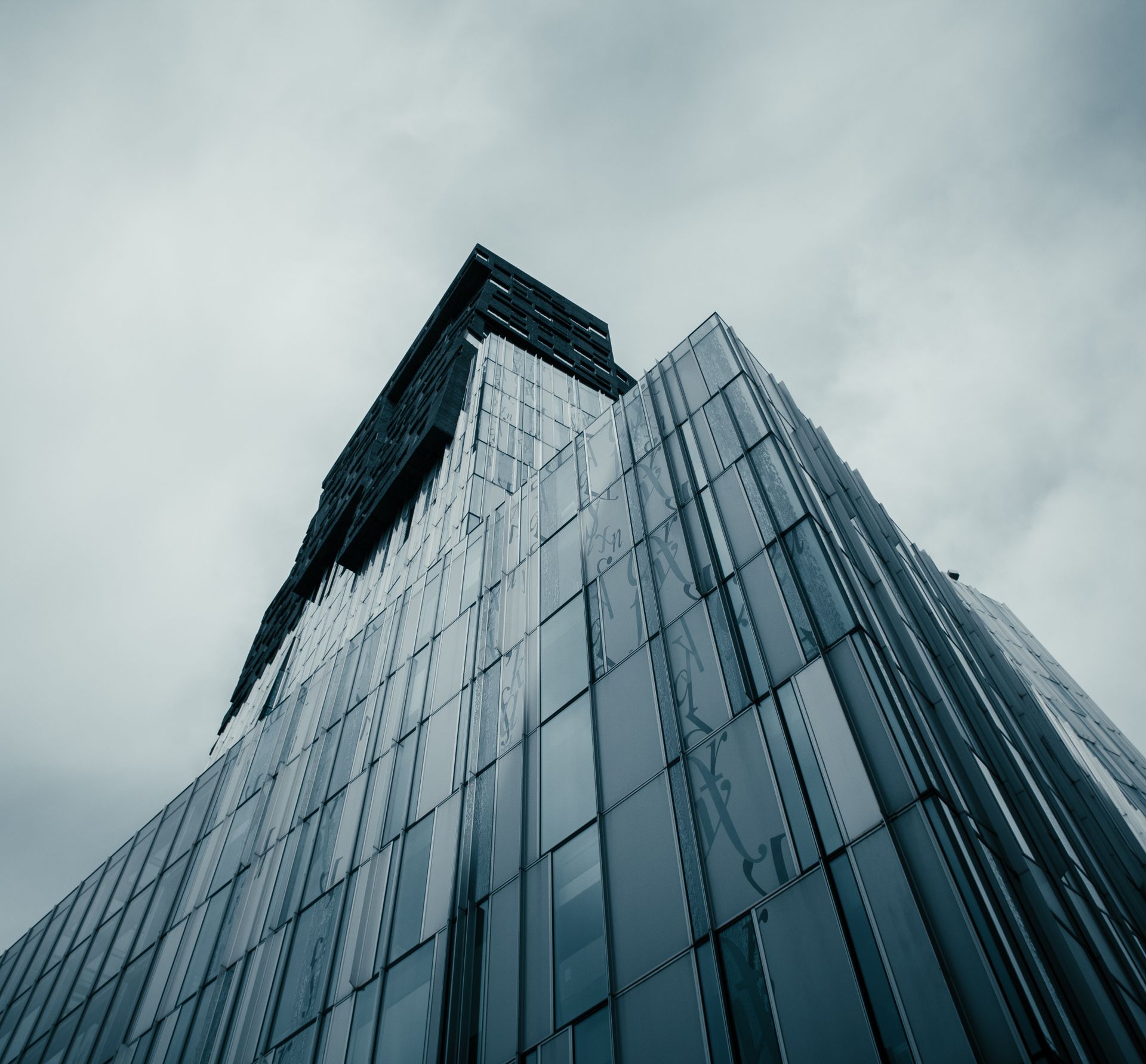 Modern glass skyscraper